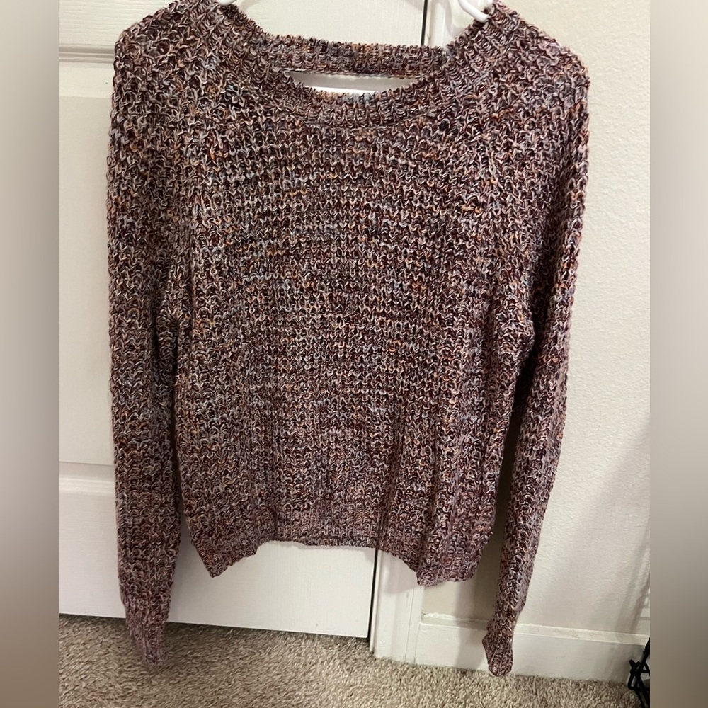 Multicolor open back Charlotte Russe sweater